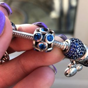 Blue Pandora charm